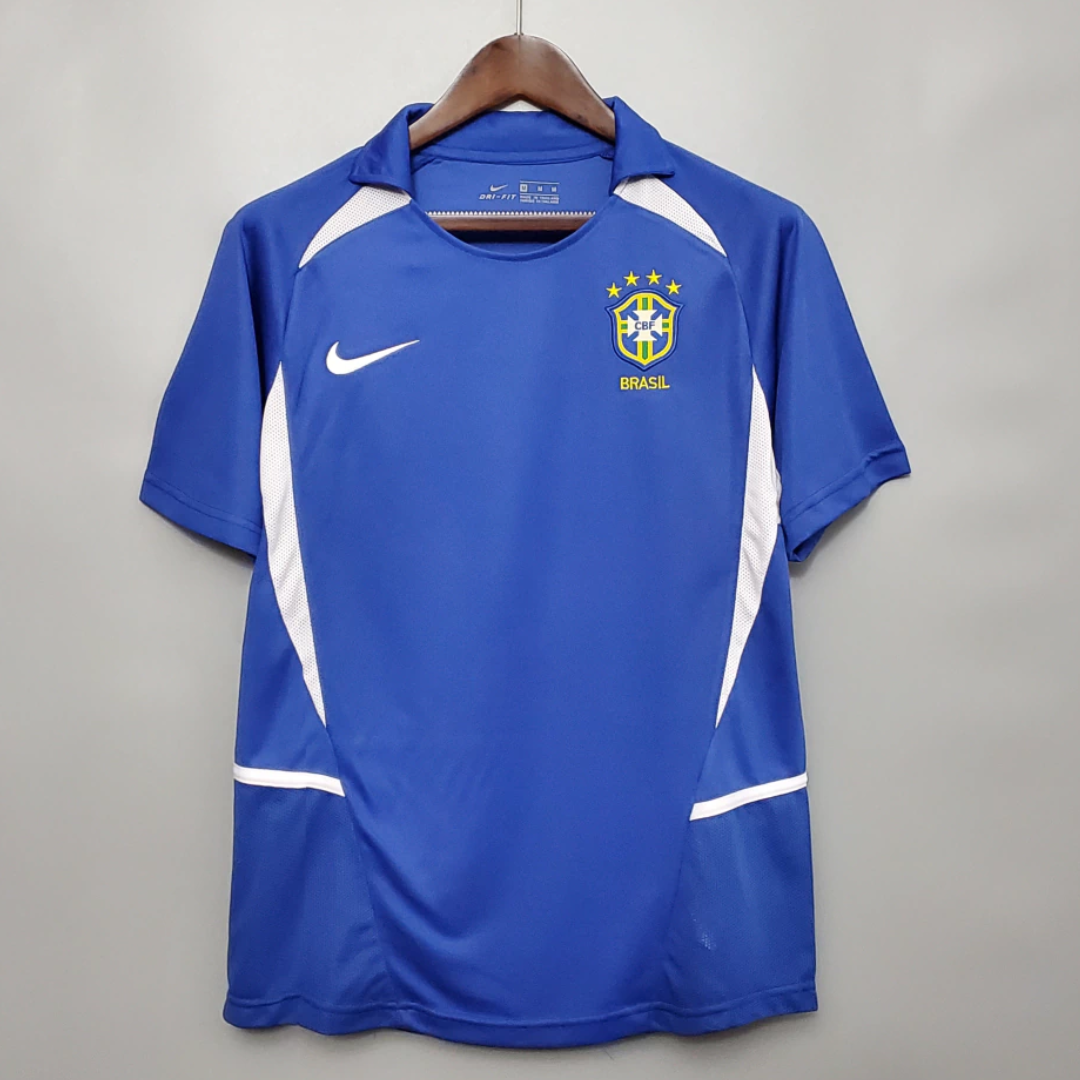 BRAZIL 2002 TSHIRT AWAY RETRO